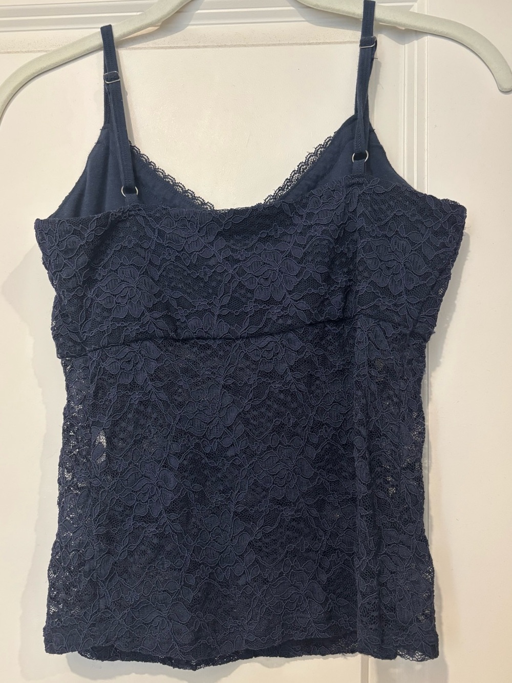 Hollister Navy Lace Cami with Light Blue Bow Trim - Picture 3 of 4